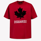 Dsquared2 Kids Unisex T-Shirt  Red