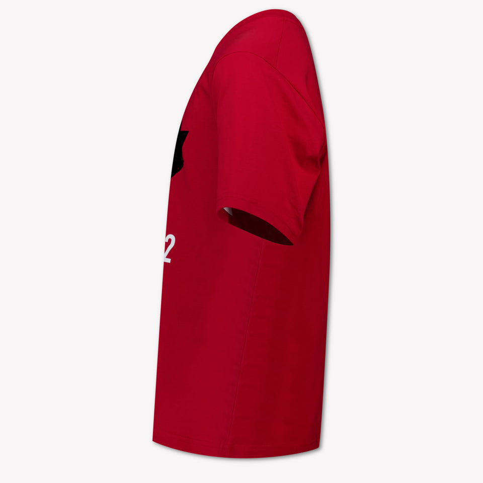 Dsquared2 Kids Unisex T-Shirt  Red