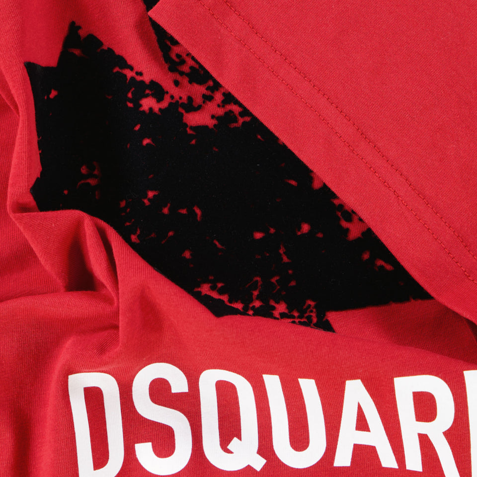 Dsquared2 Kids Unisex T-Shirt  Red