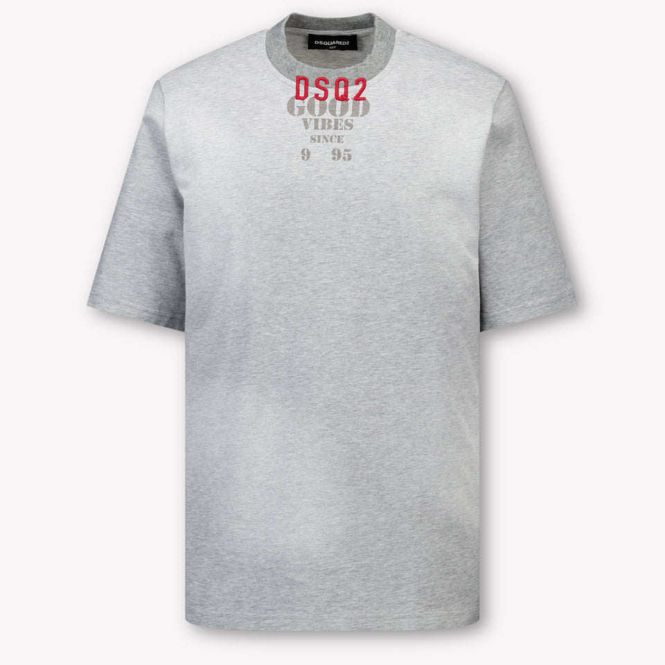 Dsquared2 Kids Unisex T-Shirt  Light Gray