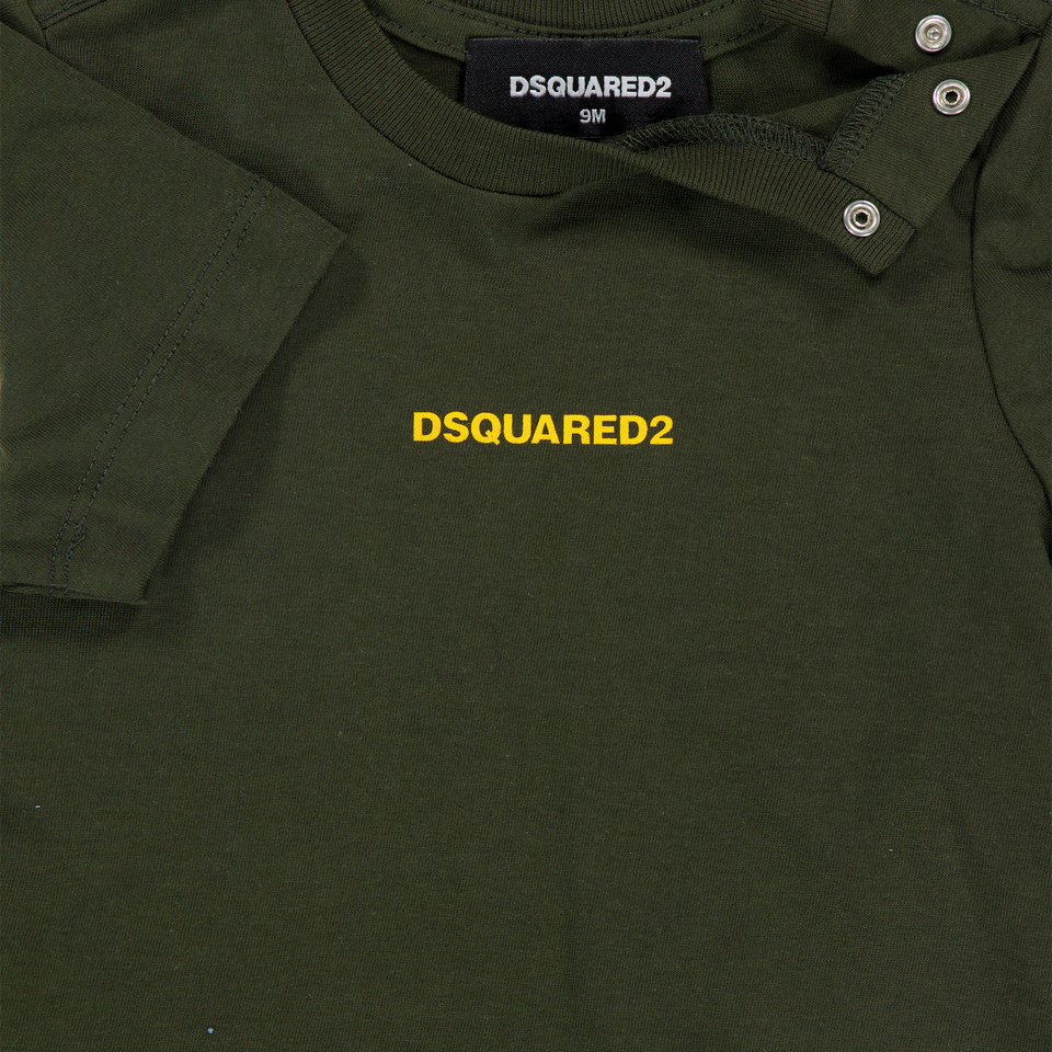 Dsquared2 Baby Jongens T-Shirt In Army