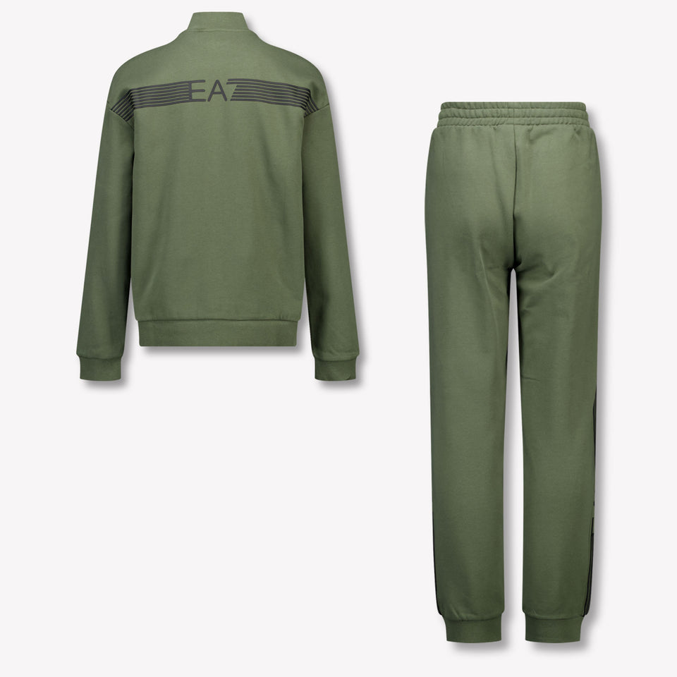 EA7 Kinder Jongens Joggingpak In Army