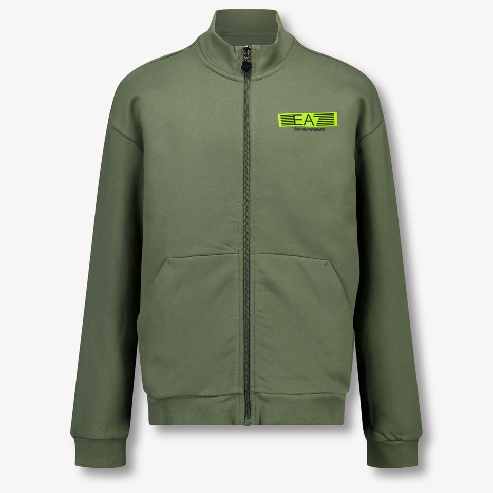 EA7 Kinder Jongens Joggingpak In Army