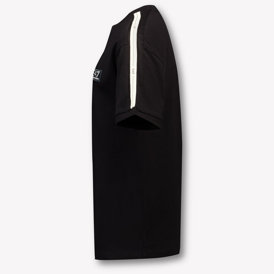 EA7 Kinder Jongens T-Shirt In Zwart