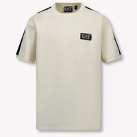EA7 Kinder Jongens T-Shirt In Off White