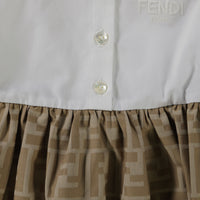 Fendi Baby Meisjes Jurk In Beige