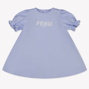 Fendi Baby Girls Dress  Light Blue