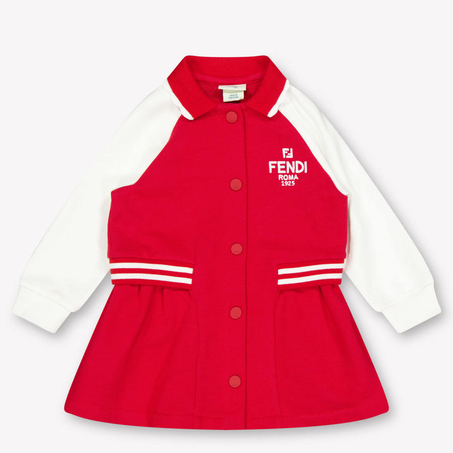 Fendi Baby Meisjes Jurk In Rood