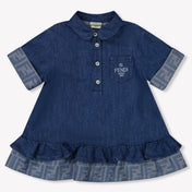 Fendi Baby Girls Dress  Navy