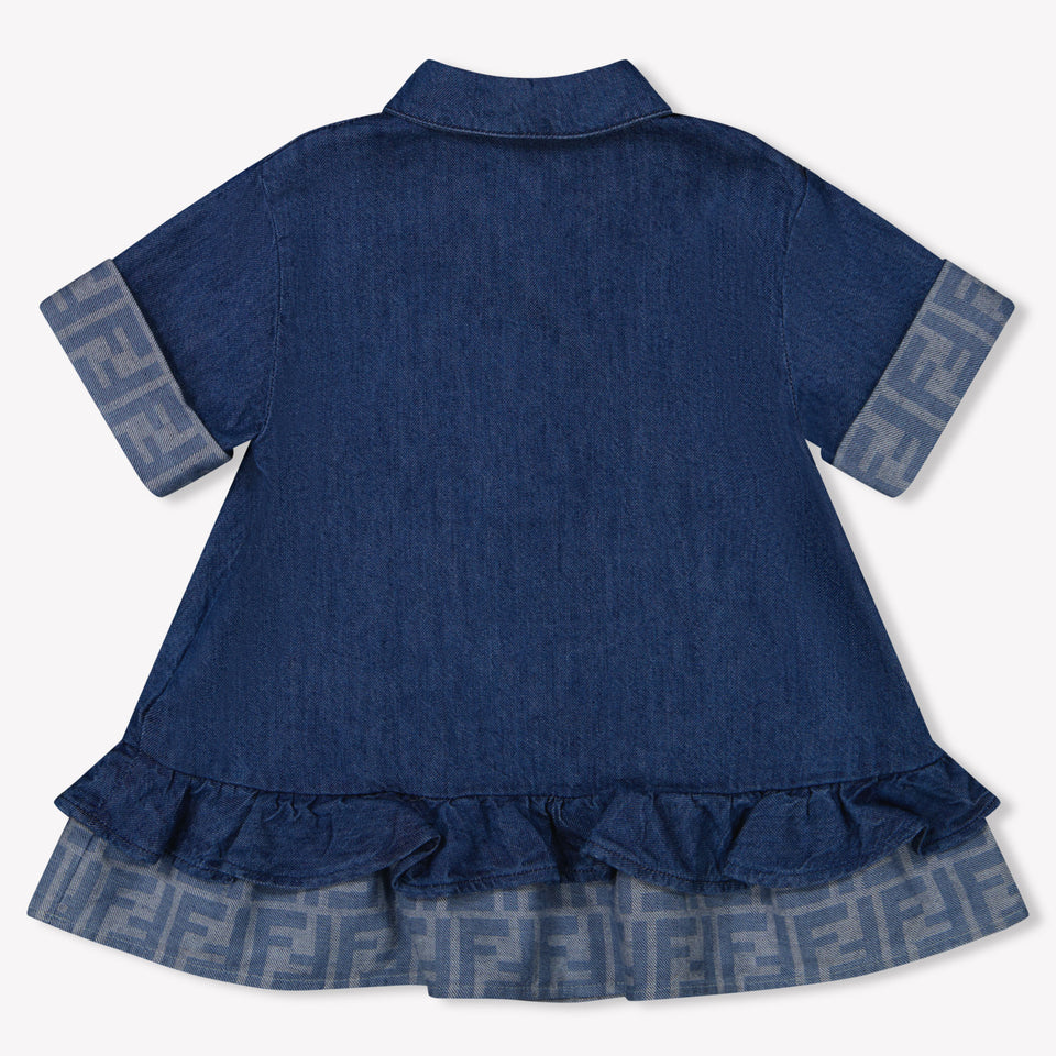 Fendi Baby Girls Dress  Navy