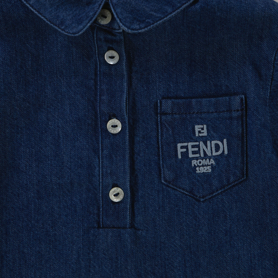 Fendi Baby Meisjes Jurk In Navy
