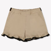 Fendi Baby Girls Shorts  Beige