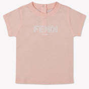 Fendi Baby Meisjes T-Shirt In Licht Roze