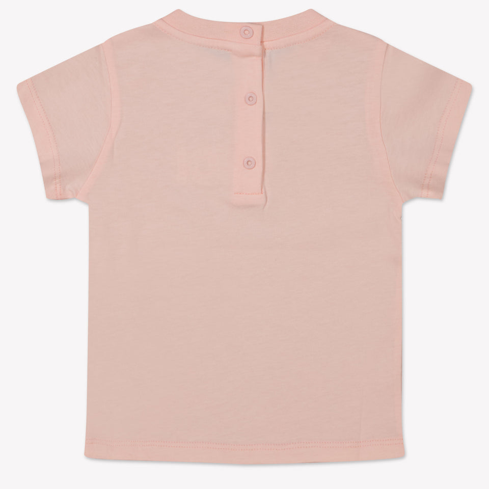 Fendi Baby Meisjes T-Shirt In Licht Roze