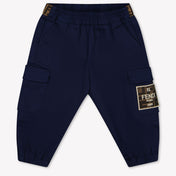 Fendi Baby Jongens Broek In Navy