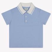 Fendi Baby Jongens Polo In Licht Blauw