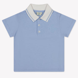 Fendi Baby Jongens Polo In Licht Blauw