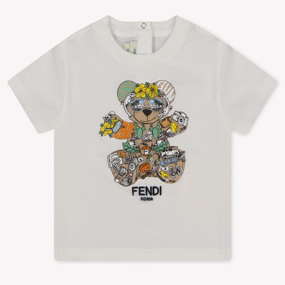 Fendi Baby Boys T-Shirt  White