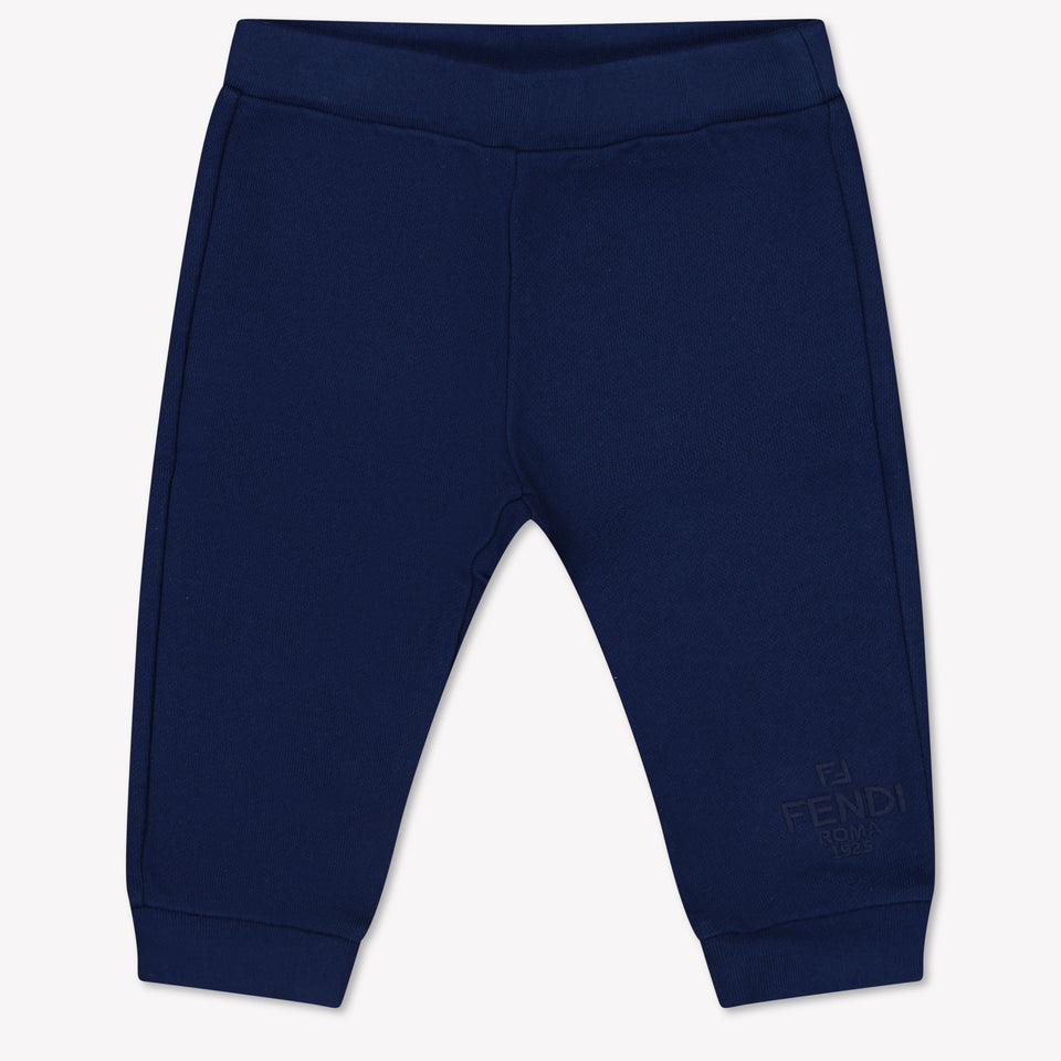 Fendi Baby Unisex Broek In Navy