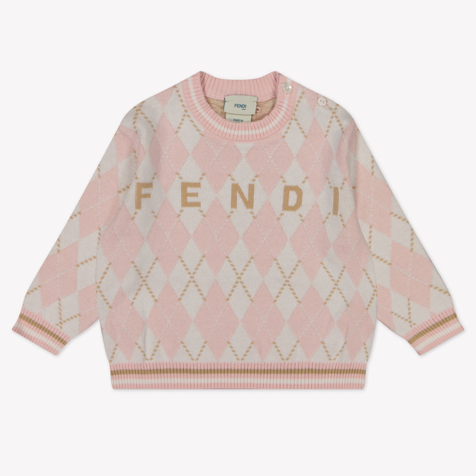 Fendi Baby Unisex Sweater  Light Pink
