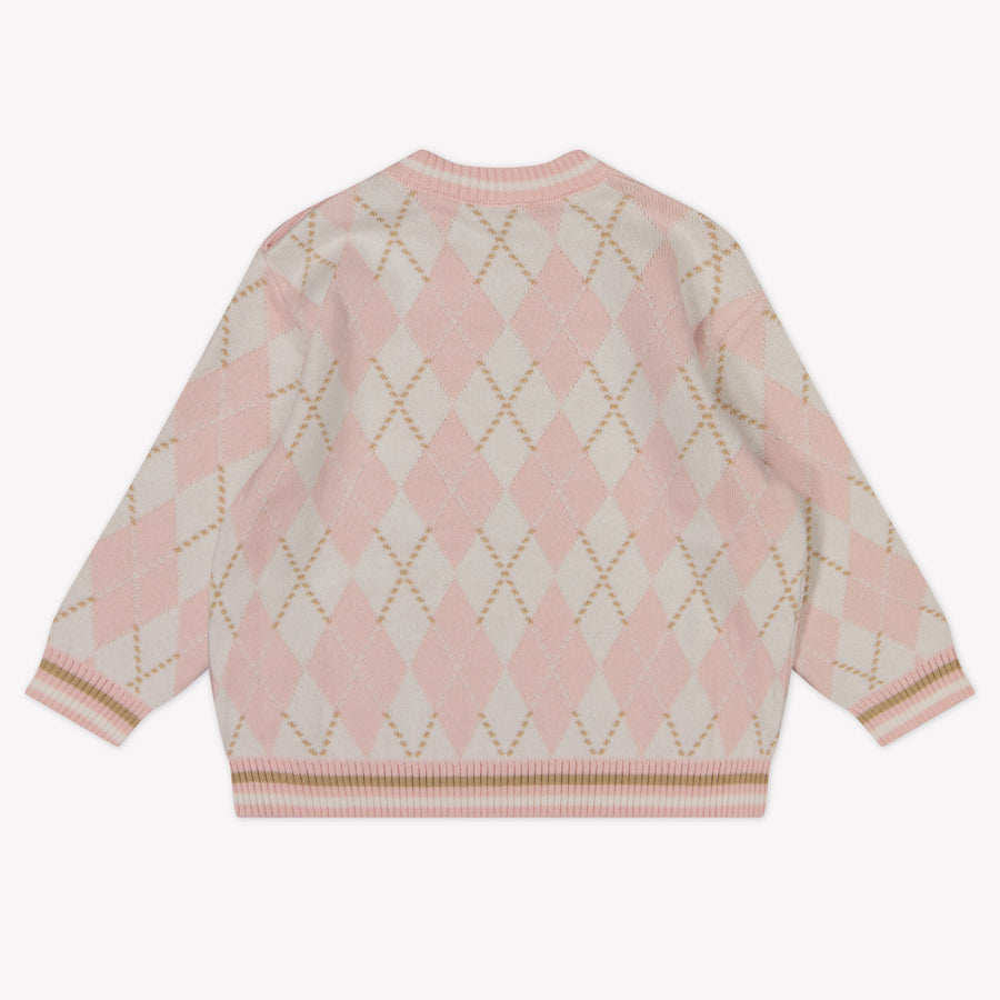 Fendi Baby Unisex Trui In Licht Roze
