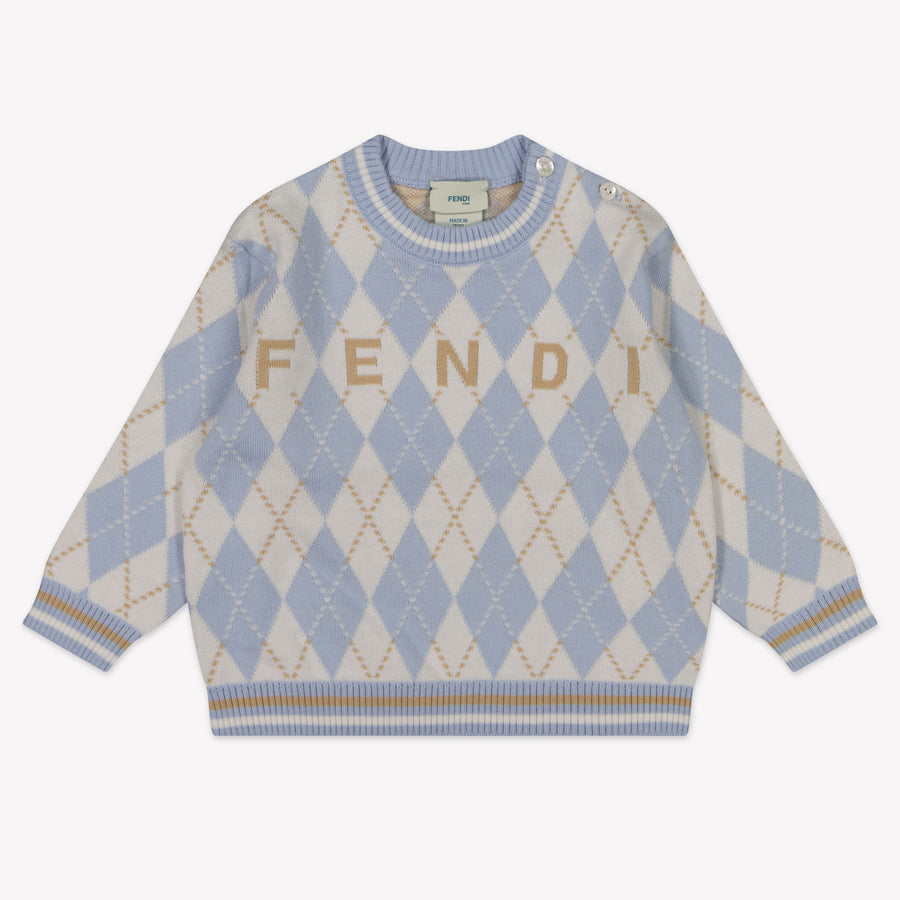 Fendi Baby Unisex Sweater in Light Blue
