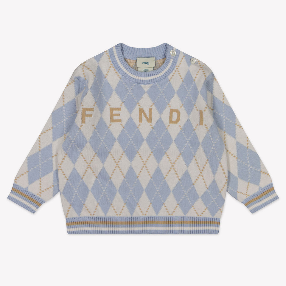 Fendi Baby Unisex Sweater  Light Blue