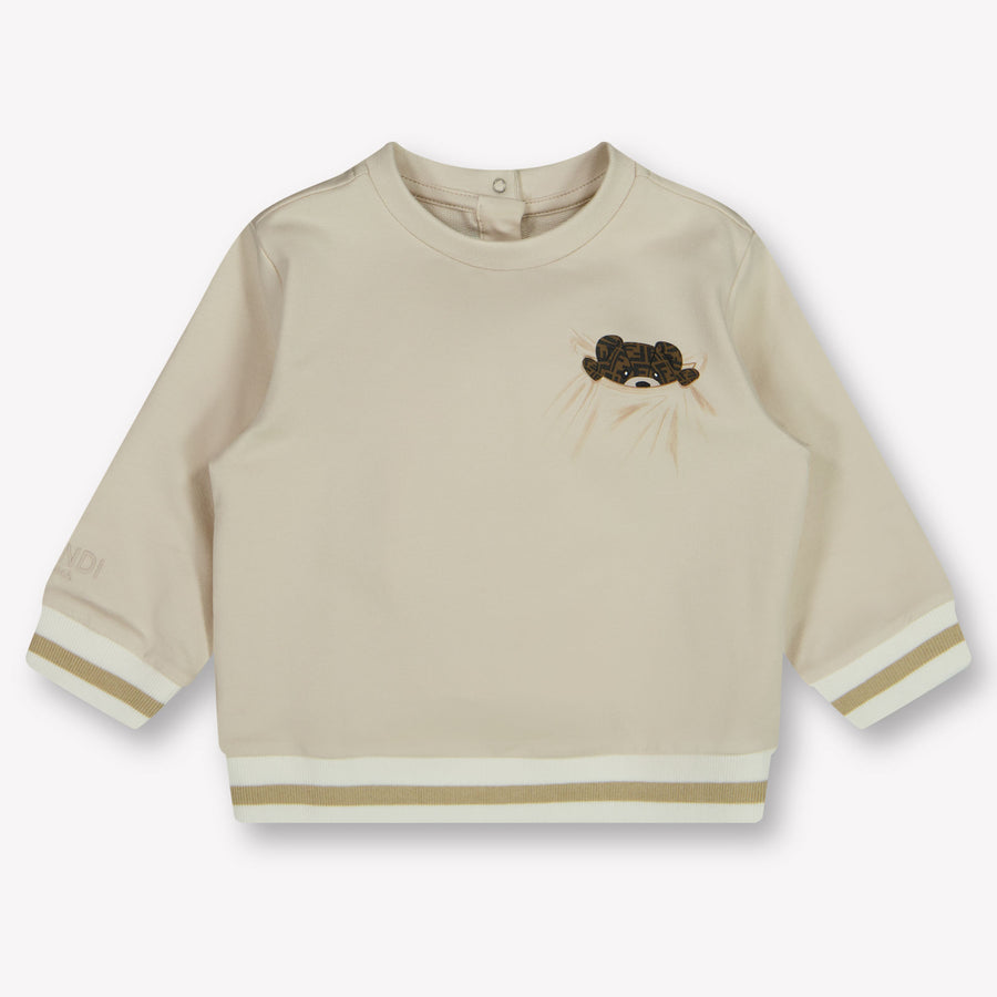 Fendi Baby Unisex Trui In Beige