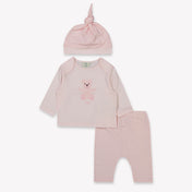 Fendi Baby Unisex Playsuit  Light Pink