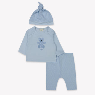Fendi Baby Unisex Playsuit  Light Blue