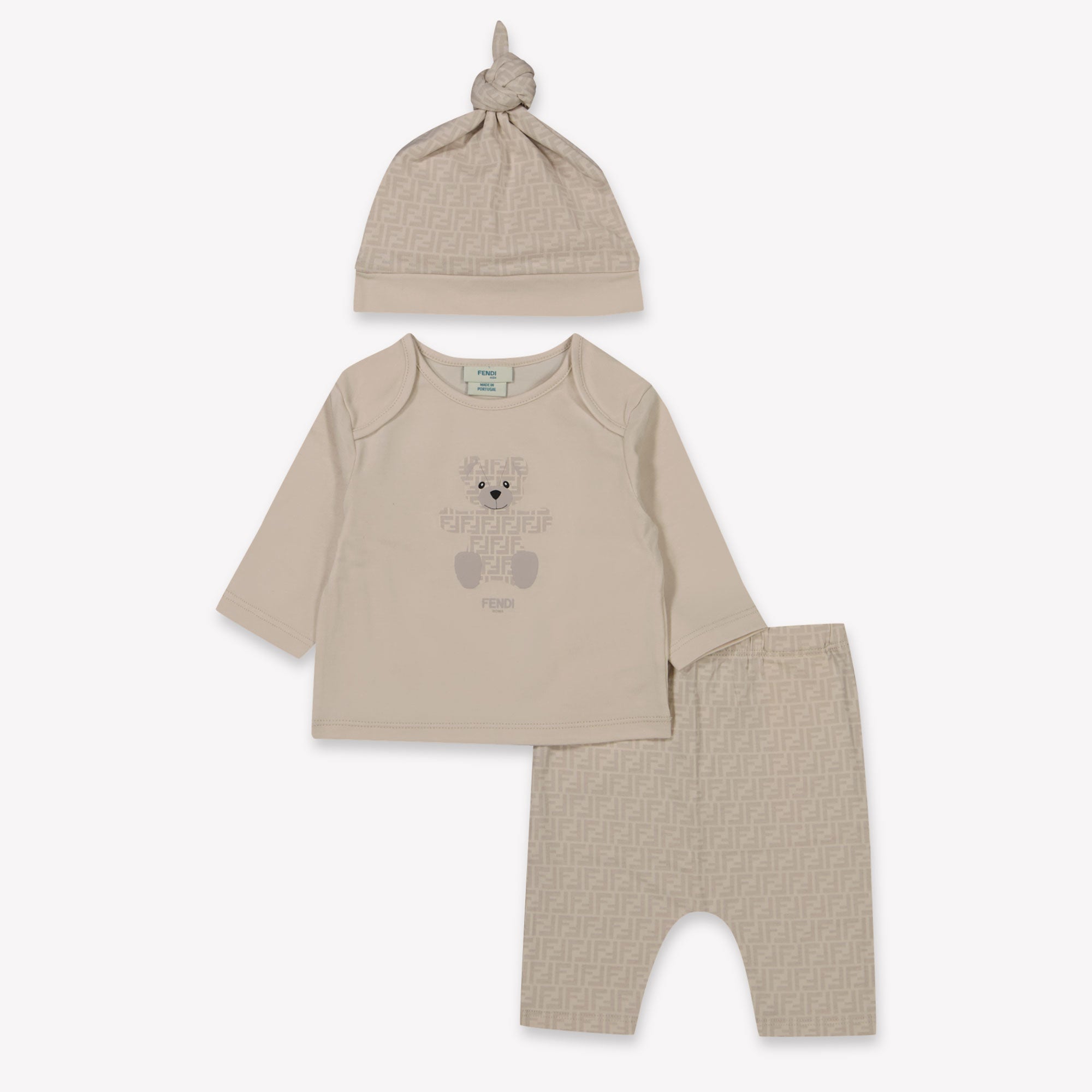 Fendi Baby Unisex Playsuit  Beige