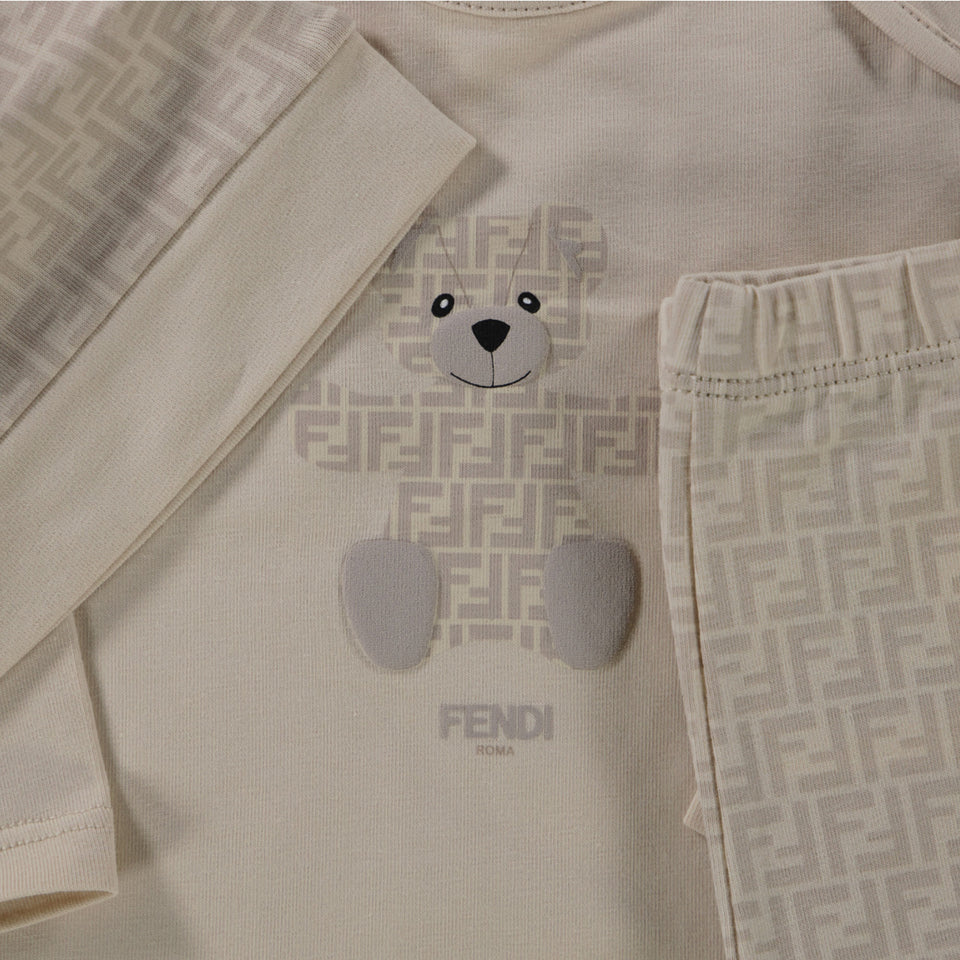 Fendi Baby Unisex Boxpakje In Beige