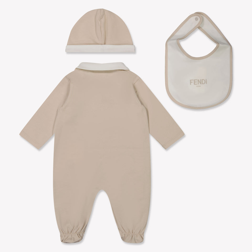 Fendi Baby Unisex Boxpakje In Beige