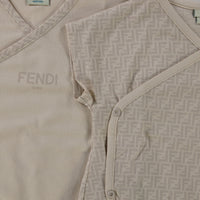 Fendi Baby Unisex Playsuit  Beige