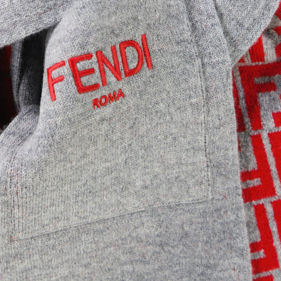Fendi Baby Unisex Sjaals In Grijs