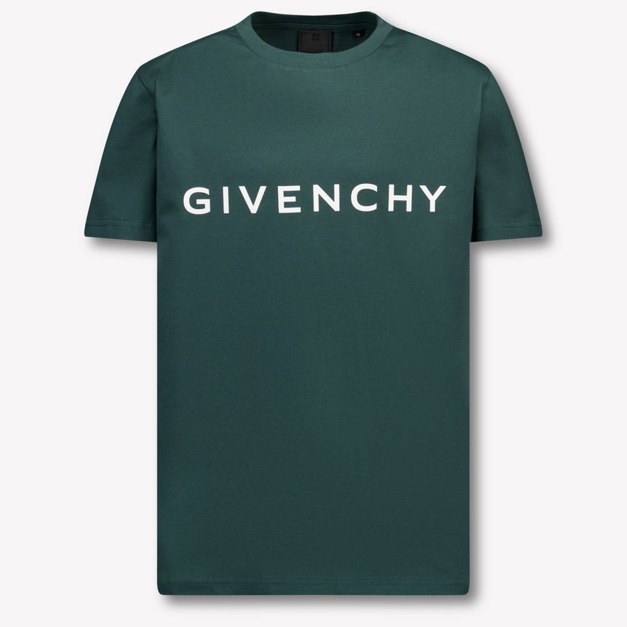 Givenchy Kids Boys  T-Shirt Dark Green