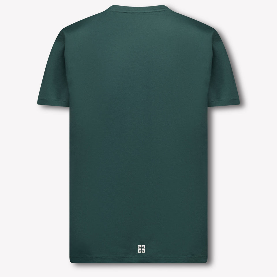 Givenchy Kids Boys  T-Shirt Dark Green