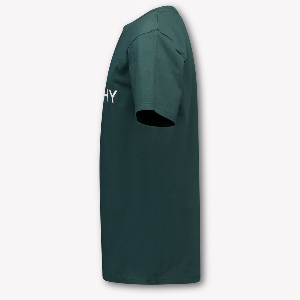 Givenchy Kids Boys  T-Shirt Dark Green