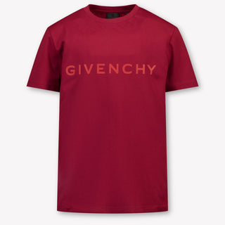 Givenchy Kids Boys  T-Shirt Bordeaux