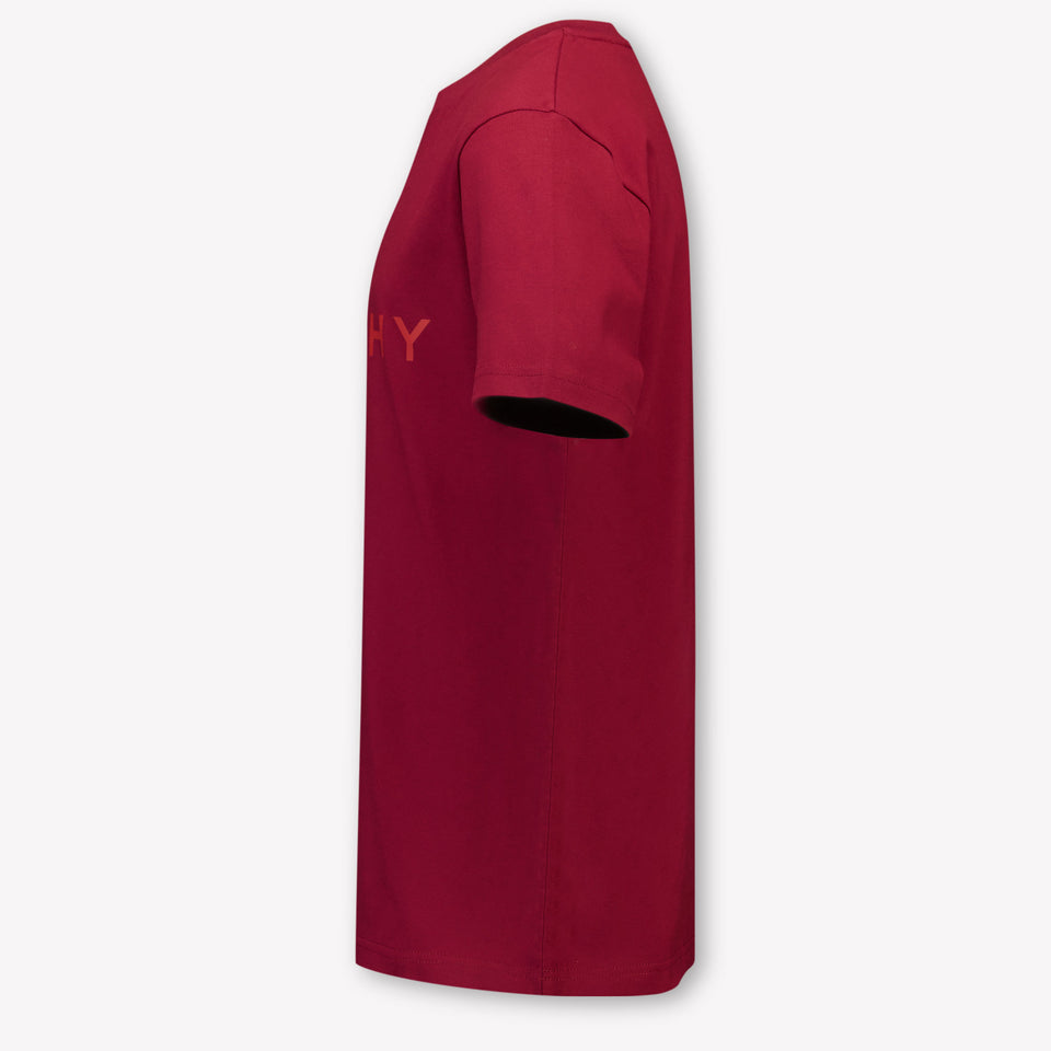 Givenchy Kids Boys  T-Shirt Bordeaux