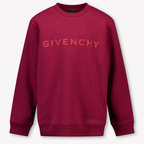 Givenchy Kinder Jongens Trui In Bordeaux