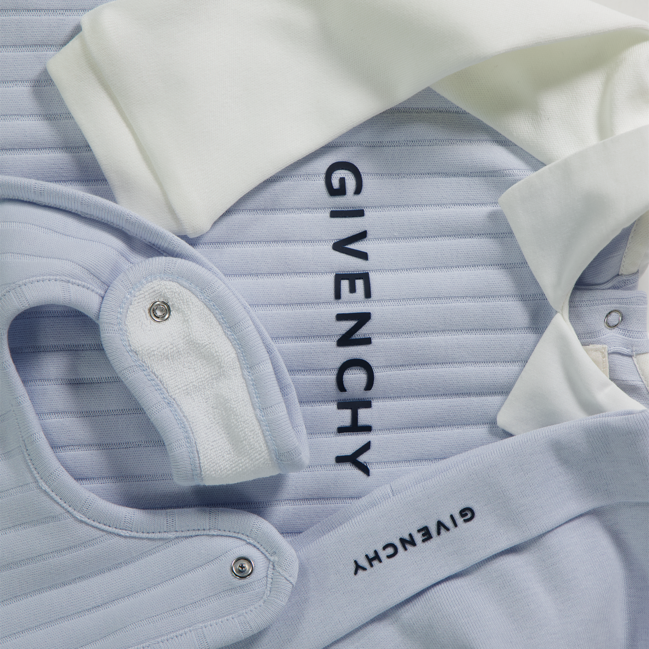 Givenchy Baby Unisex Playsuit  Light Blue