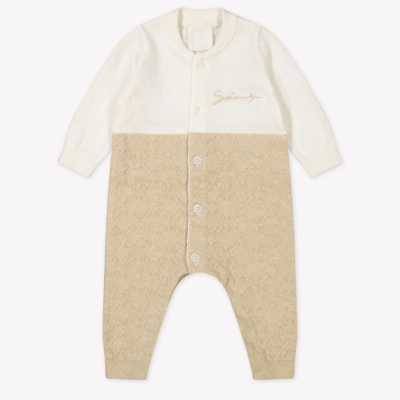 Givenchy Baby Unisex Playsuit  Beige
