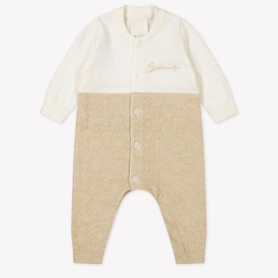 Givenchy Baby Unisex Playsuit  Beige