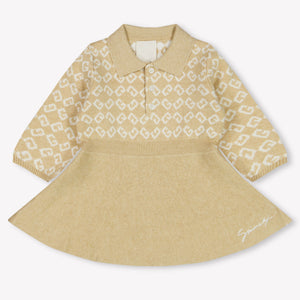Givenchy Baby Meisjes Jurk In Beige