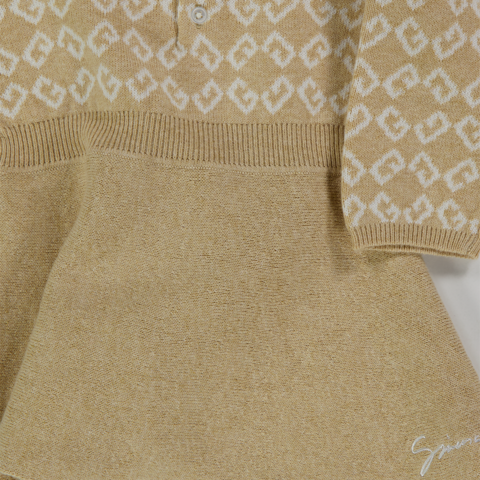 Givenchy Baby Meisjes Jurk In Beige