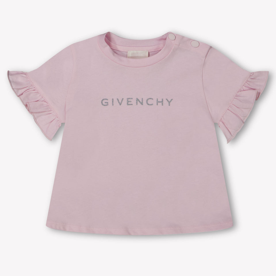 Givenchy Baby Meisjes T-Shirt In Licht Roze