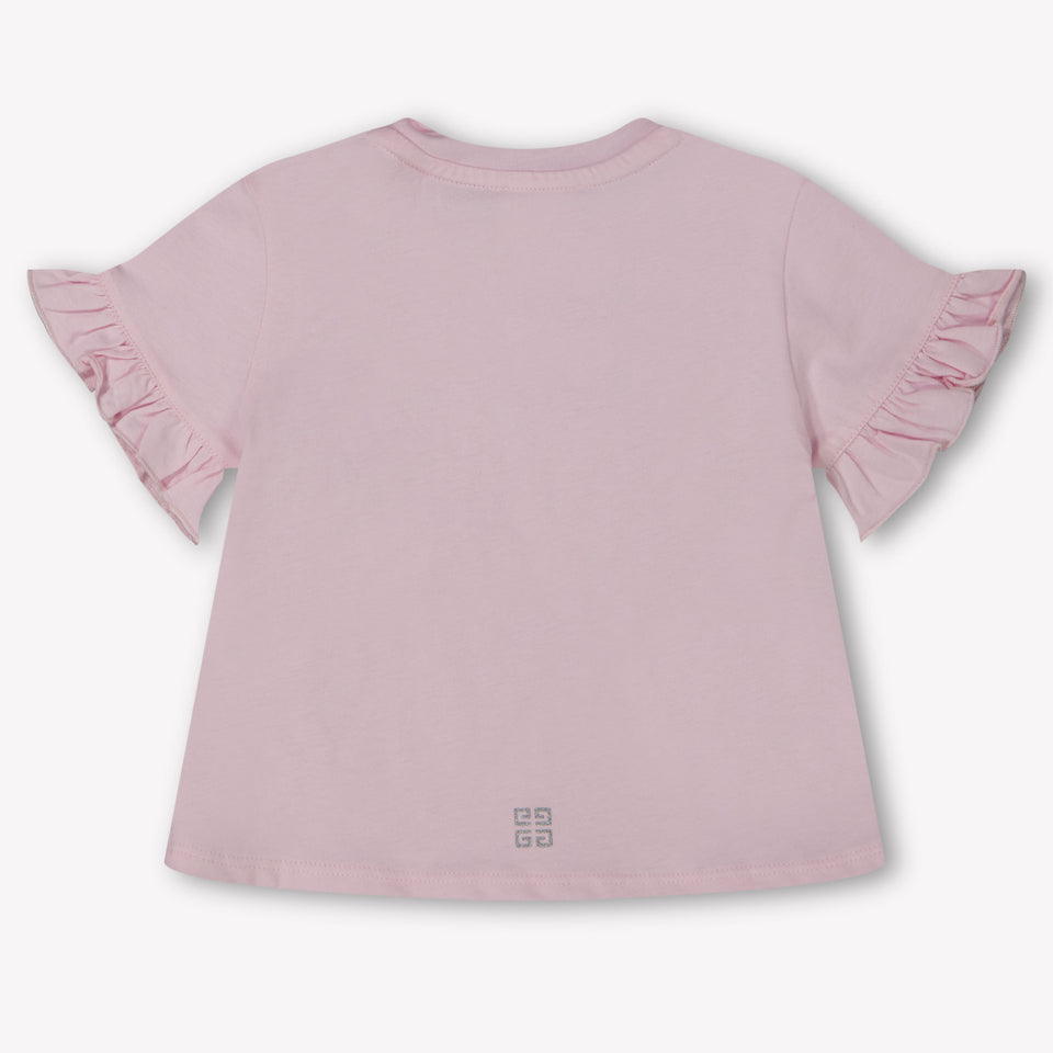 Givenchy Baby Meisjes T-Shirt In Licht Roze