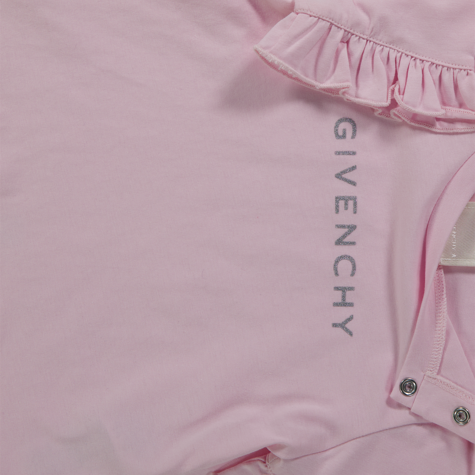 Givenchy Baby Meisjes T-Shirt In Licht Roze
