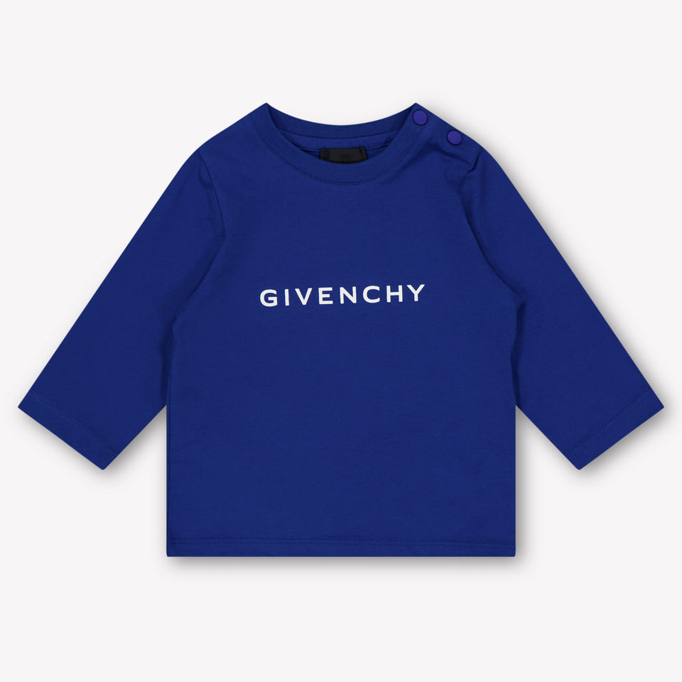 Givenchy Baby Jongens T-Shirt In Cobalt Blauw